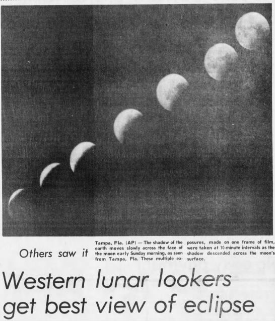 Western lunar lookers get best view of eclipse
